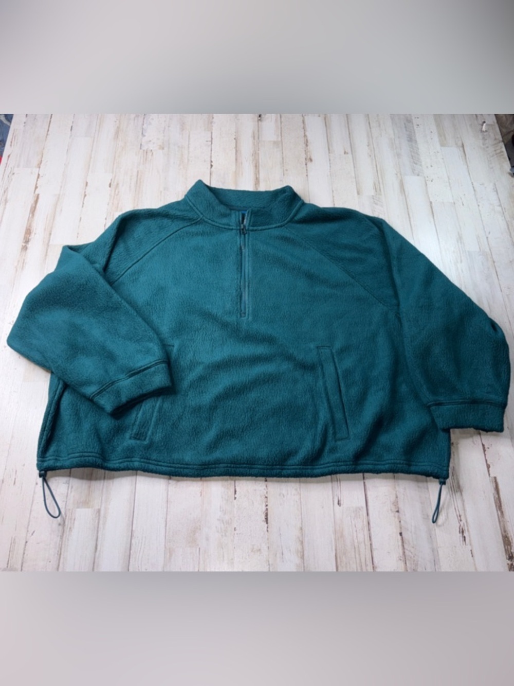 Old Navy Teal Half-Zip Fleece Pullover 3X